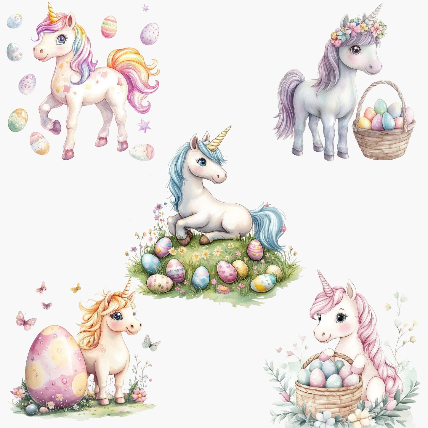 Easter Unicorn Clipart