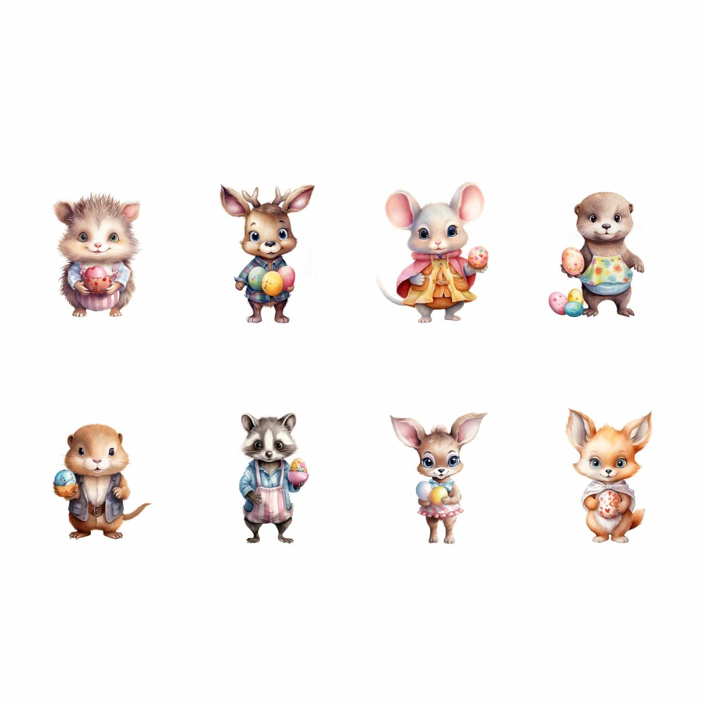 Easter Woodland Animal Clipart