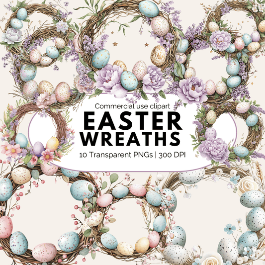 Easter Wreath Clipart