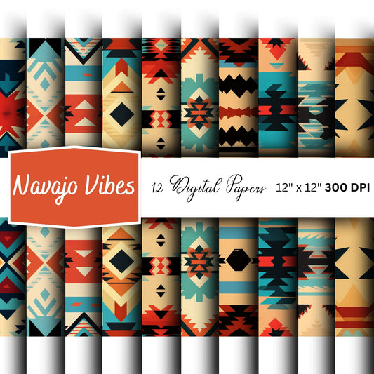 Navajo Vibes Digital Papers