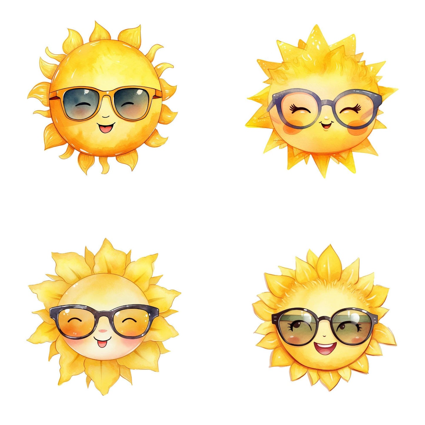 Cute Kawaii Sun Clipart