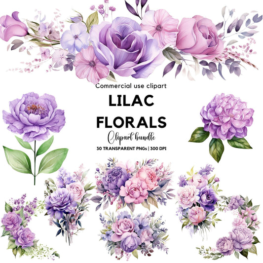 Lilac Floral clipart | Lilac Flower