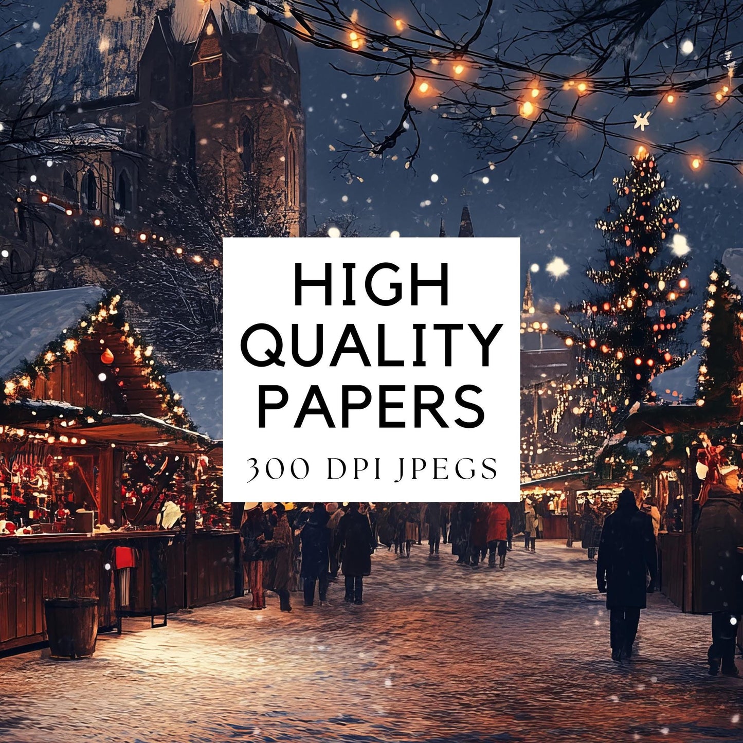 Christmas Markets Digital Papers