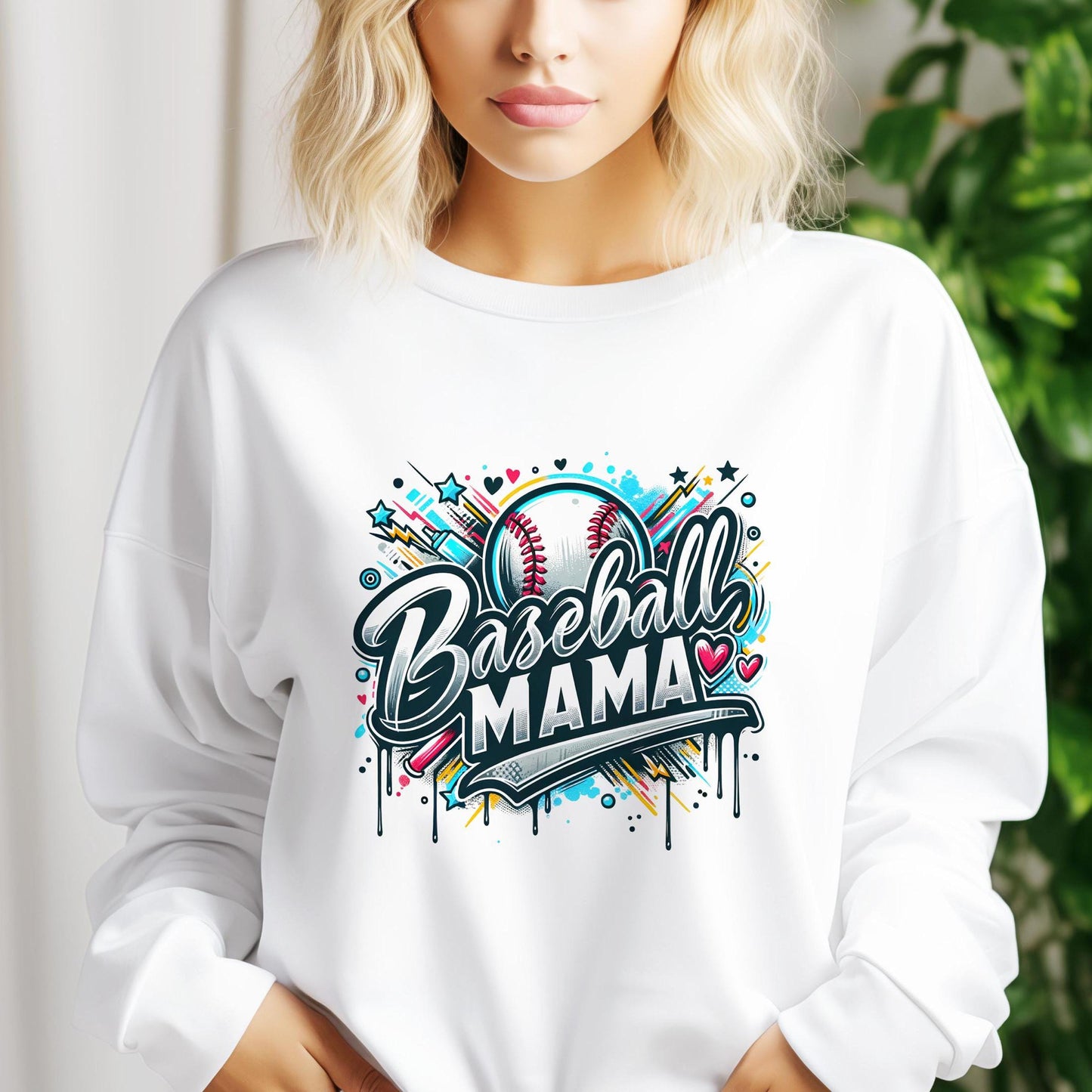 Mamá de béisbol PNG | Diseño de sublimación de mamá de béisbol retro | Béisbol vintage PNG | Mamá del día del juego PNG | Descarga digital
