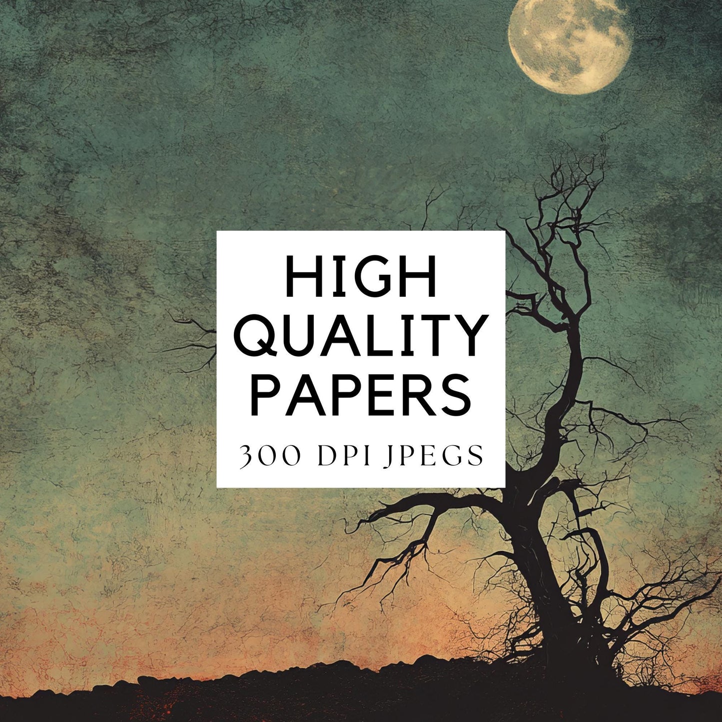 Spooky Landscapes Digital Papers