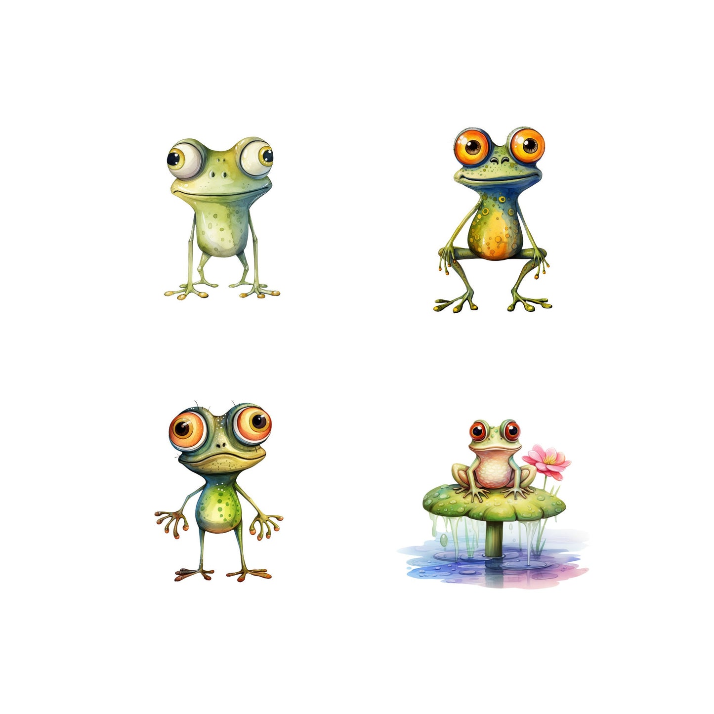 Quirky Frog Clipart