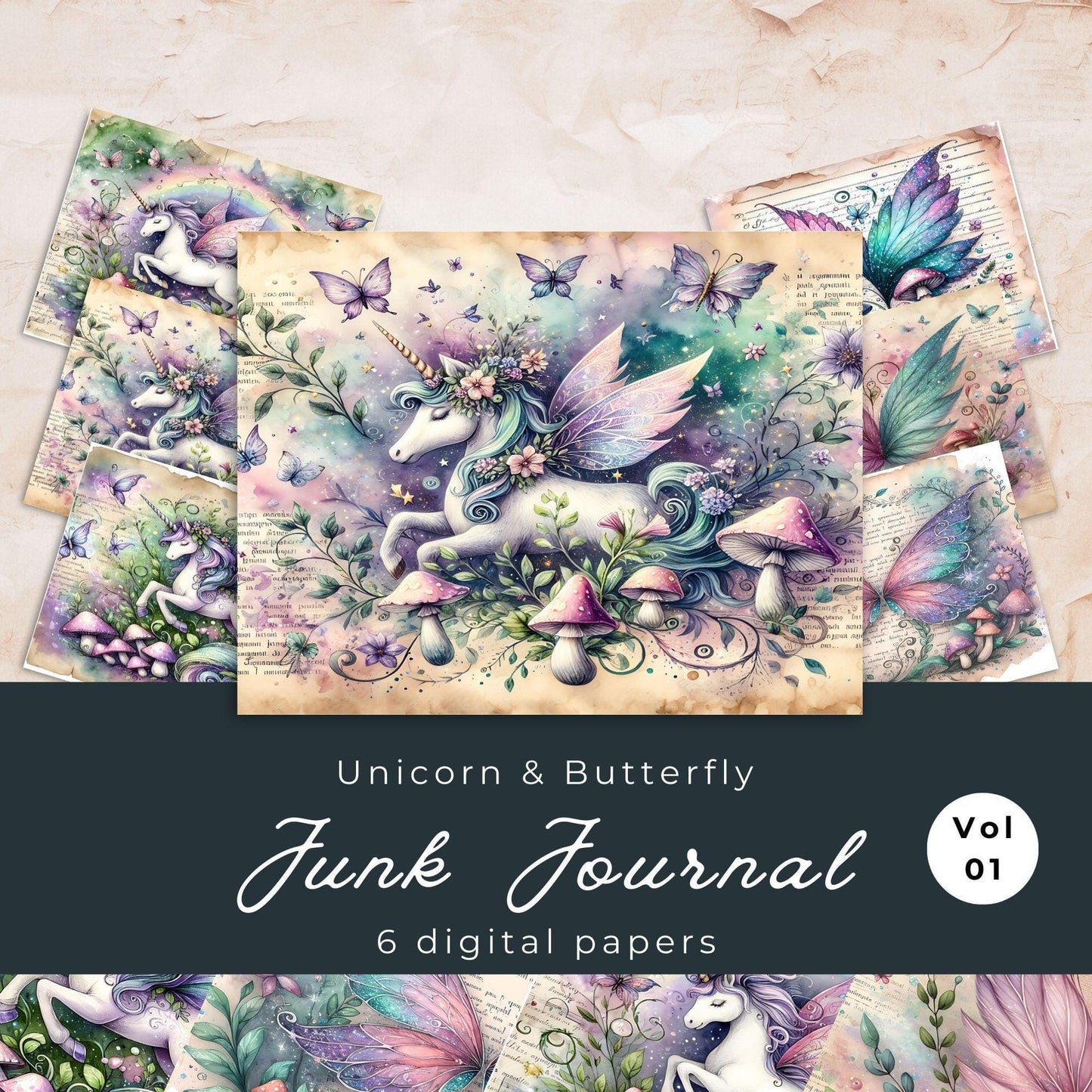 Fantasy Junk Journal Pages Kit
