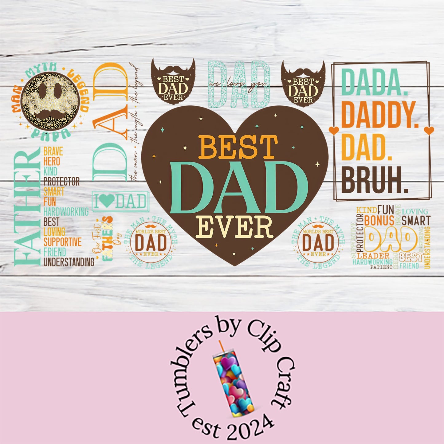 a father's day card with the words best dad ever