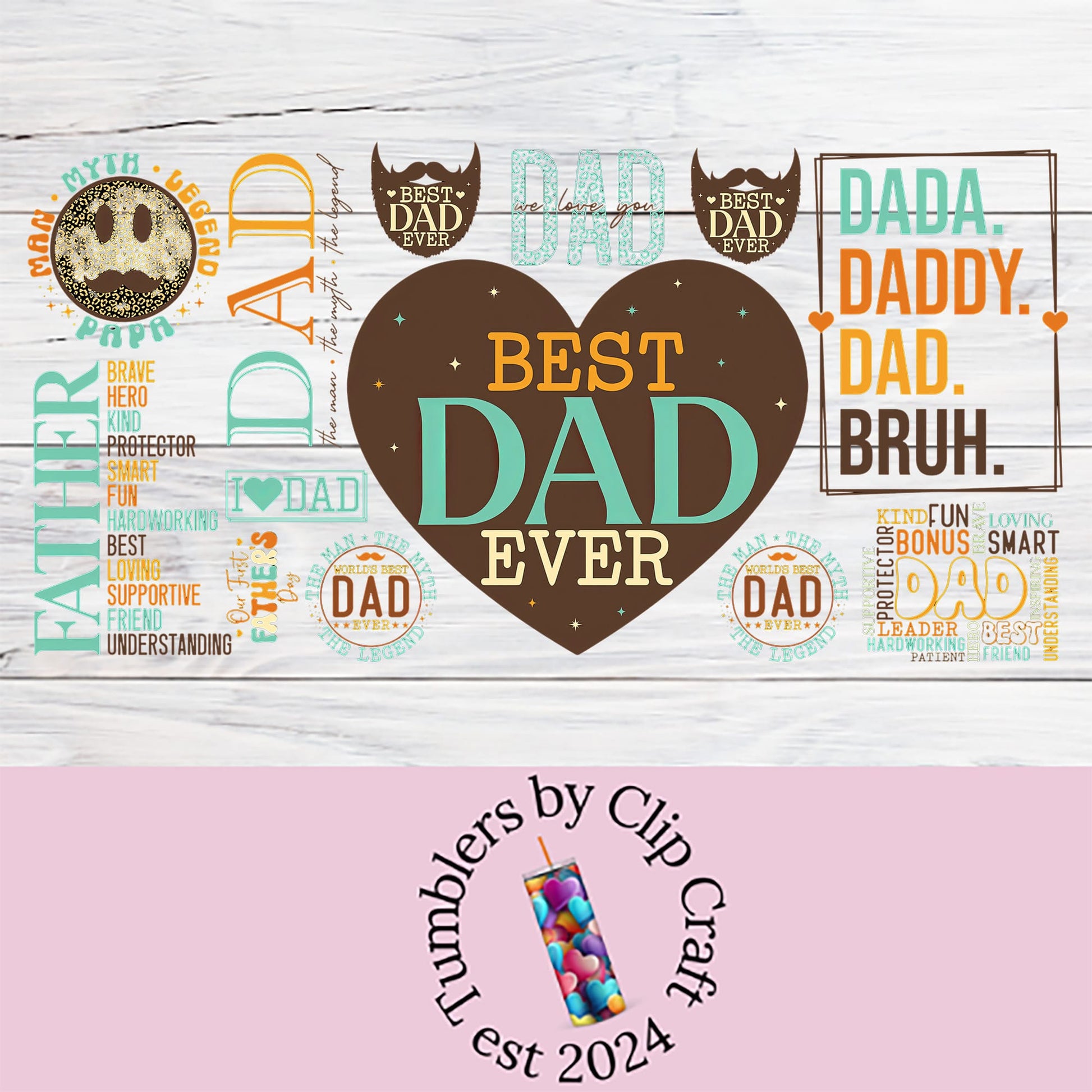 a father's day card with the words best dad ever