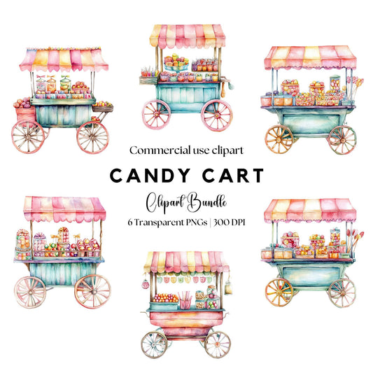 Candy Cart Clipart