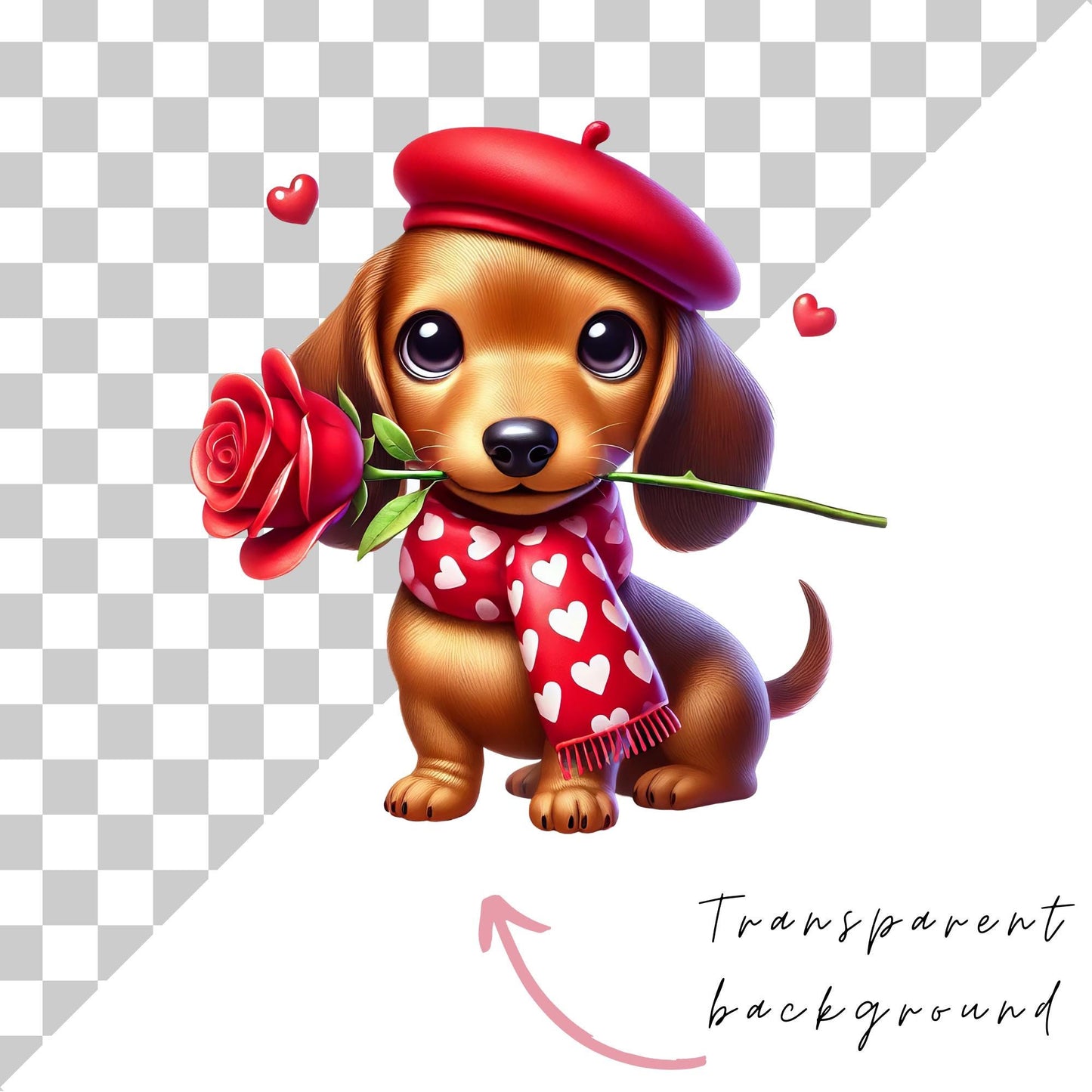 Clipart de perros de San Valentín