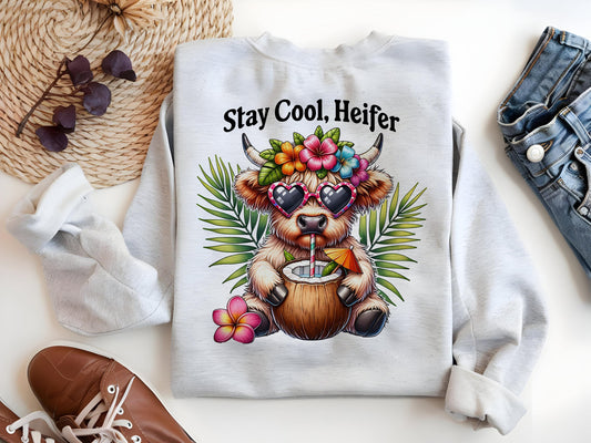 Vaca con vibraciones de verano PNG