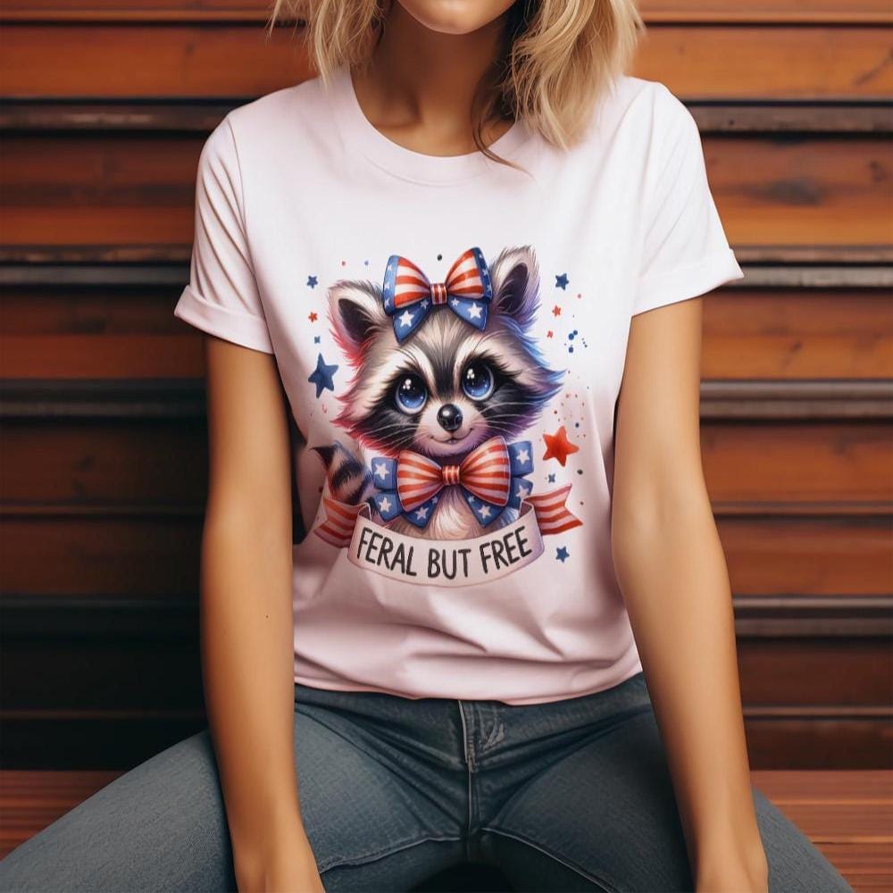 Feral But Free Raccoon PNG