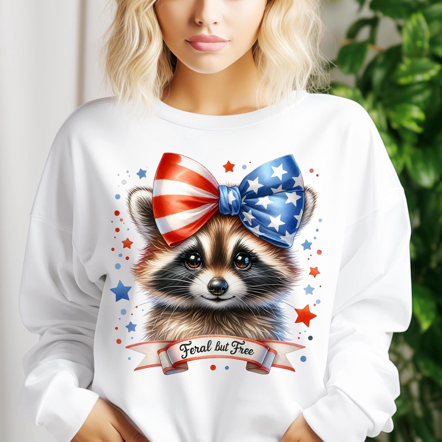 Feral But Free Raccoon PNG