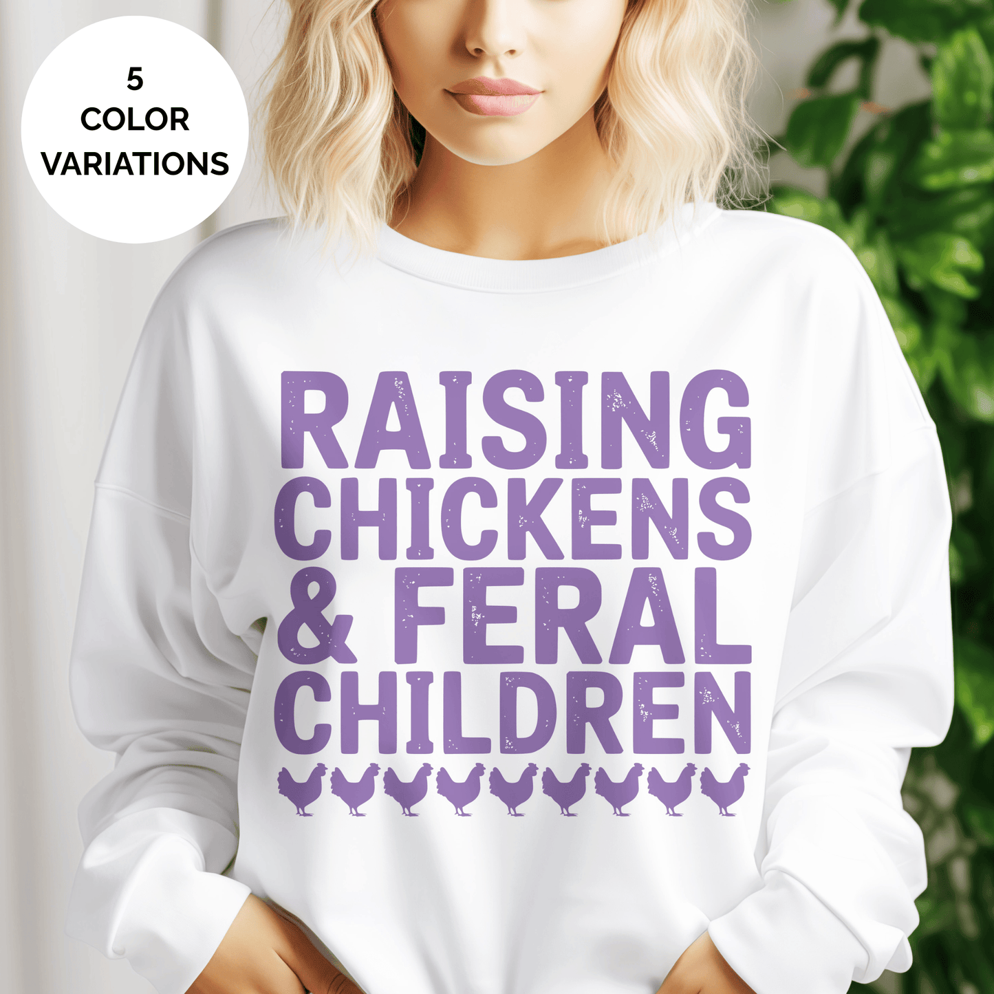 Feral Children and Chickens PNG | Funny Mom Chicken Sublimation