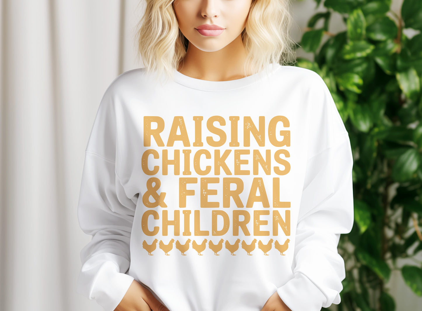 Feral Children and Chickens PNG | Funny Mom Chicken Sublimation