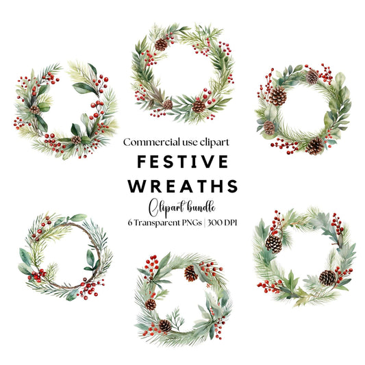 Festive Wreath Clipart