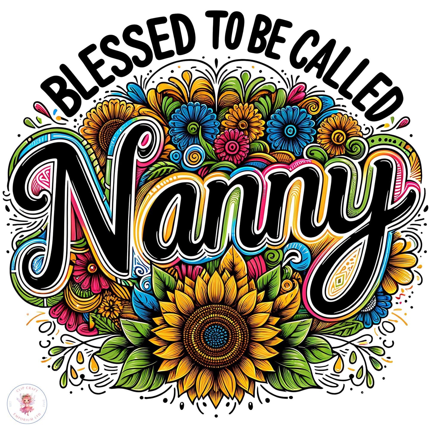 Blessed to be Called Nanny PNG