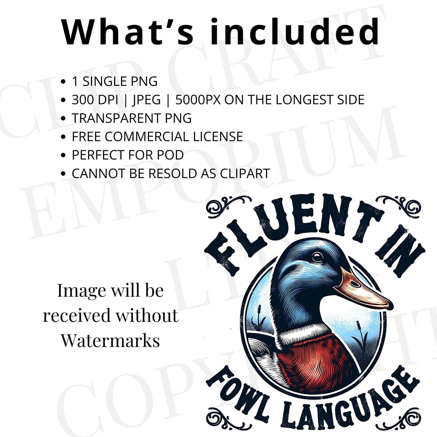 Fluent in Fowl Language Duck Png