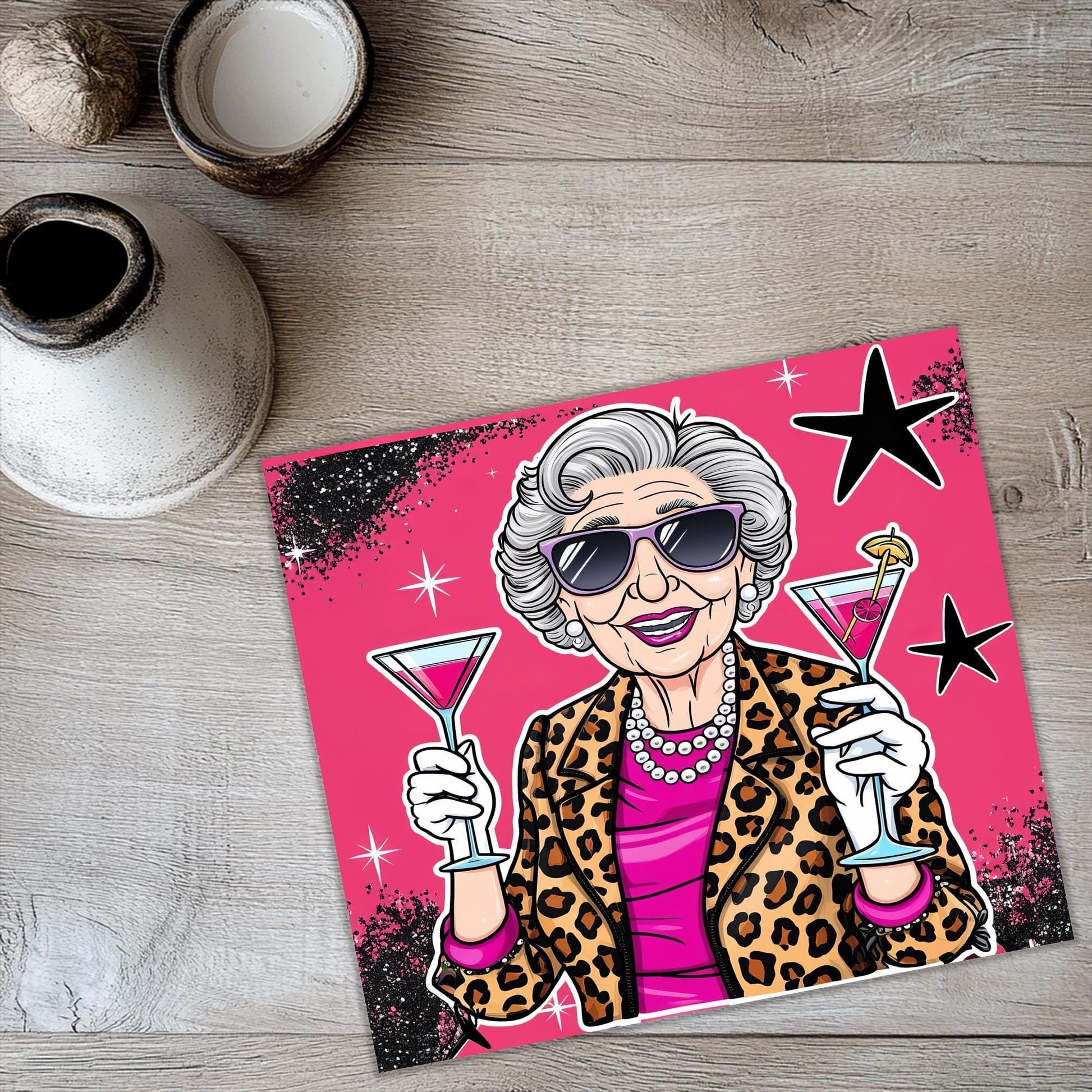 a picture of a woman holding a martini glass