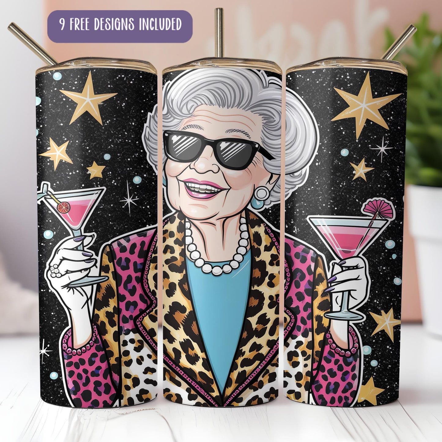 a picture of a woman holding a drink