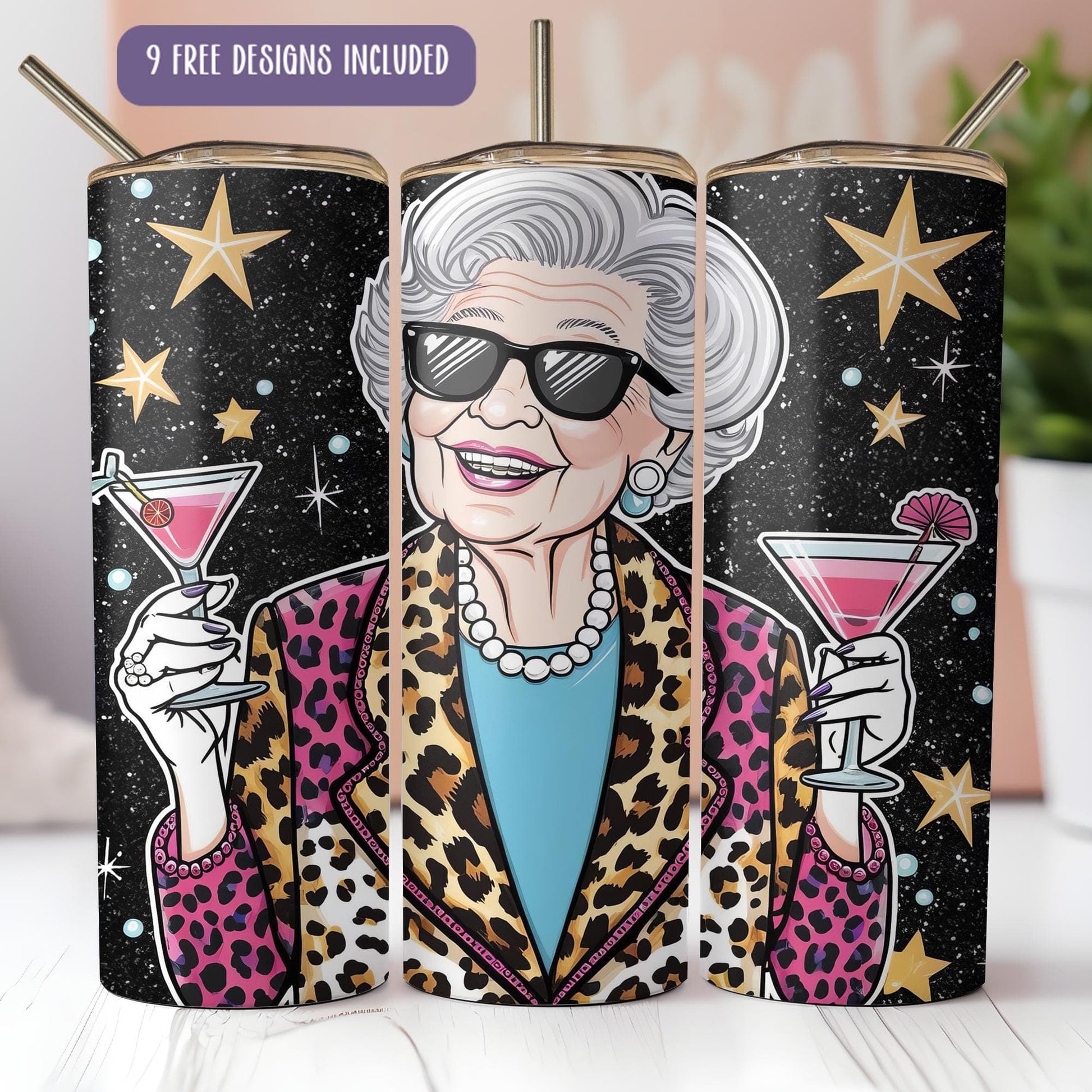 a picture of a woman holding a drink