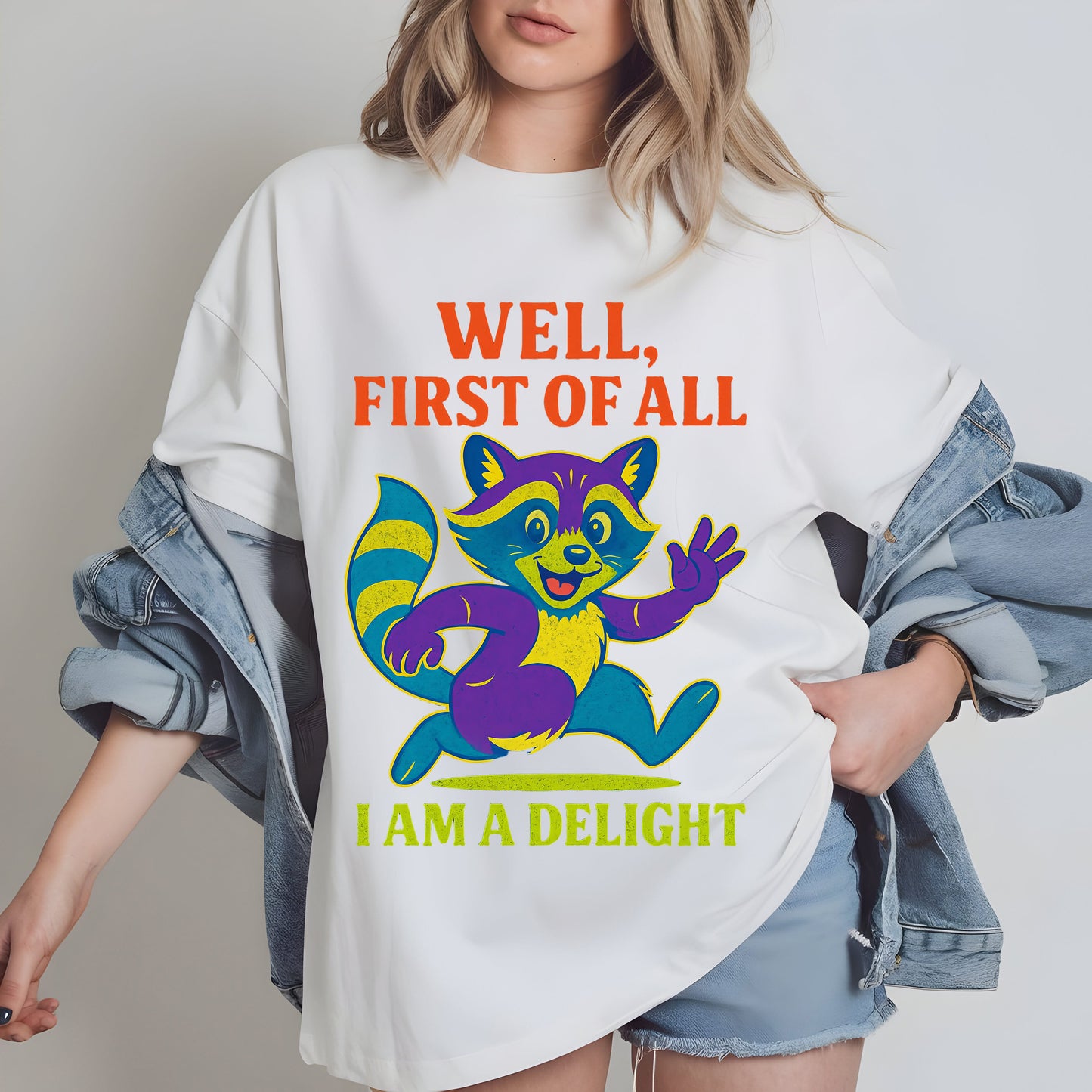 Funny Racoon Tshirt Design