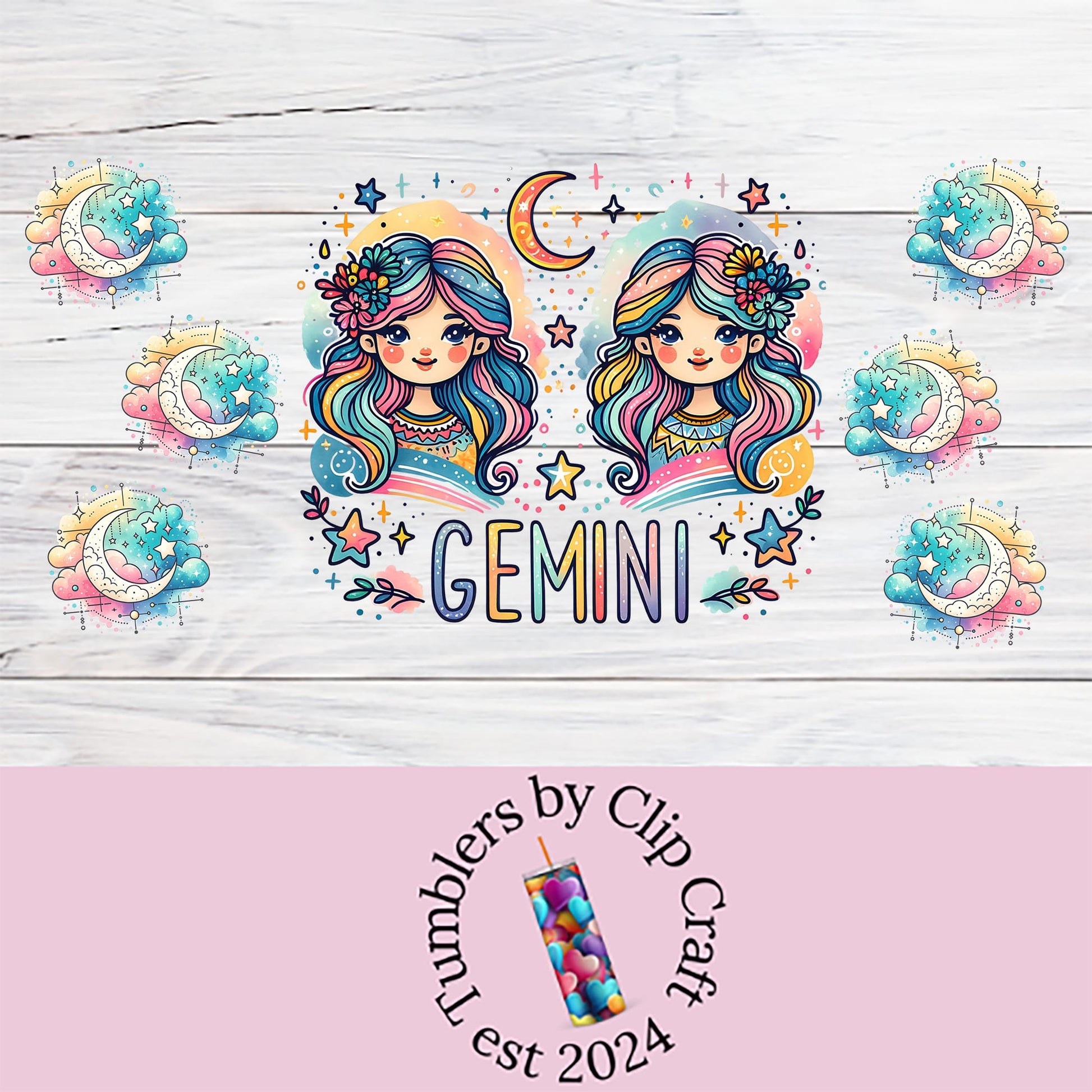 a wooden background with a girl's face and stars on it