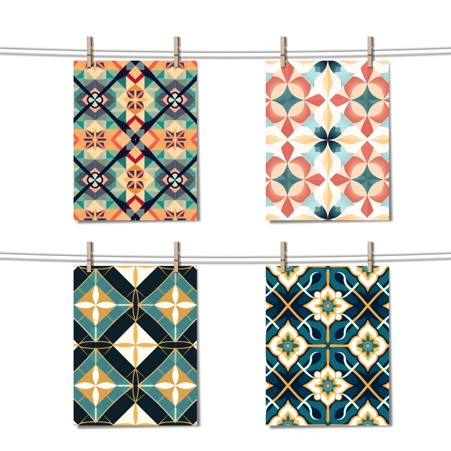 Geometric Pattern Seamless Pattern Digital Papers