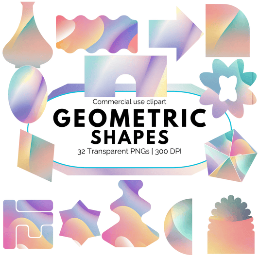 Geometric shapes clipart