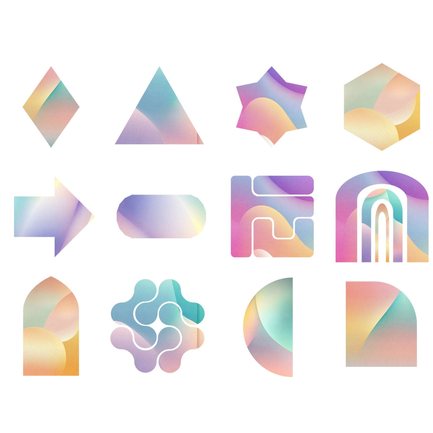 Geometric shapes clipart