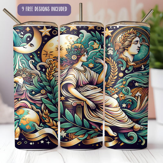 Envoltorio para vaso de 20 oz de la diosa celestial