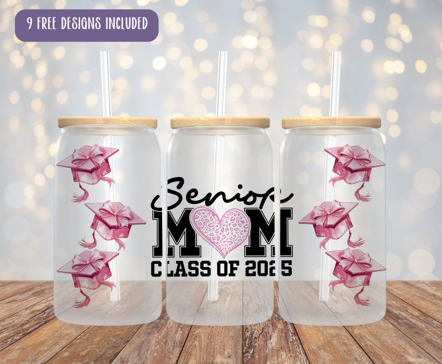Graduation 2025 Glass Can Wrap