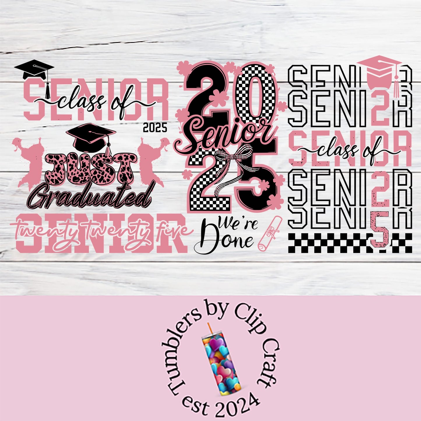 a pink and white wooden background with some type of lettering
