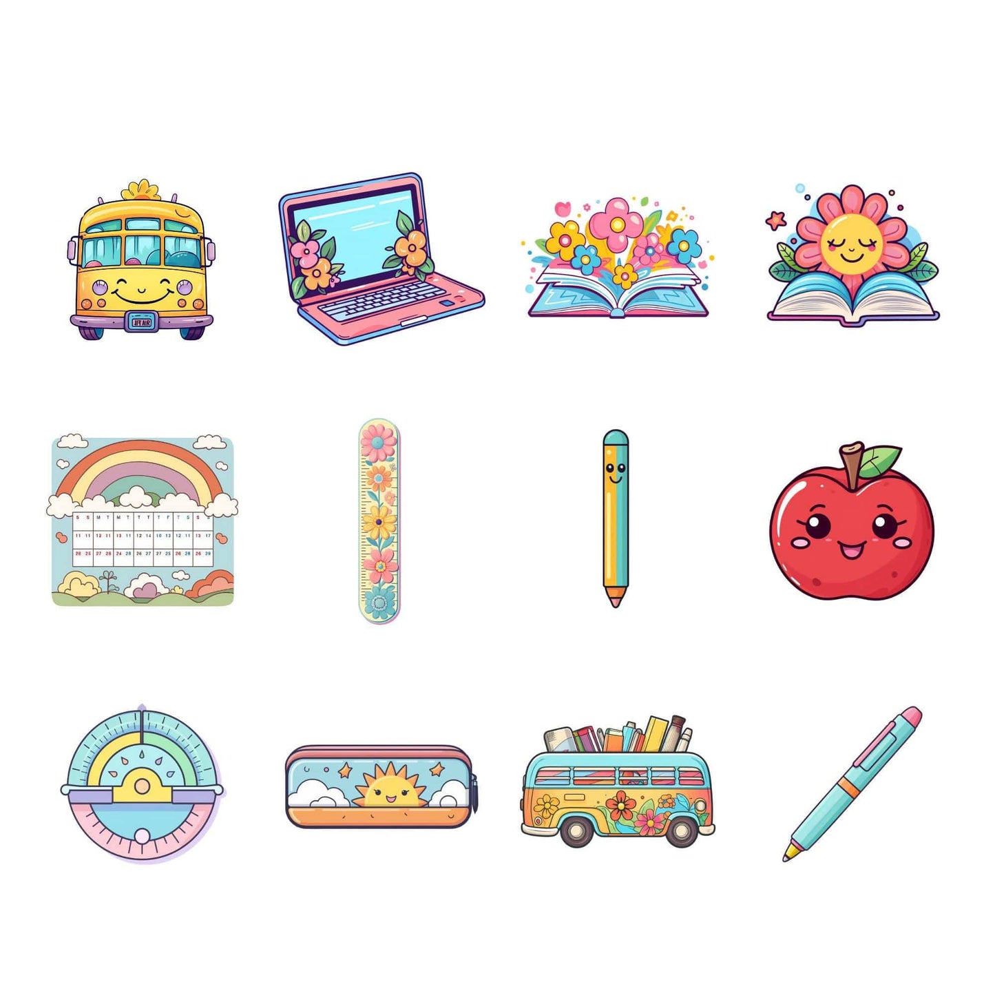 Groovy Teacher Clipart
