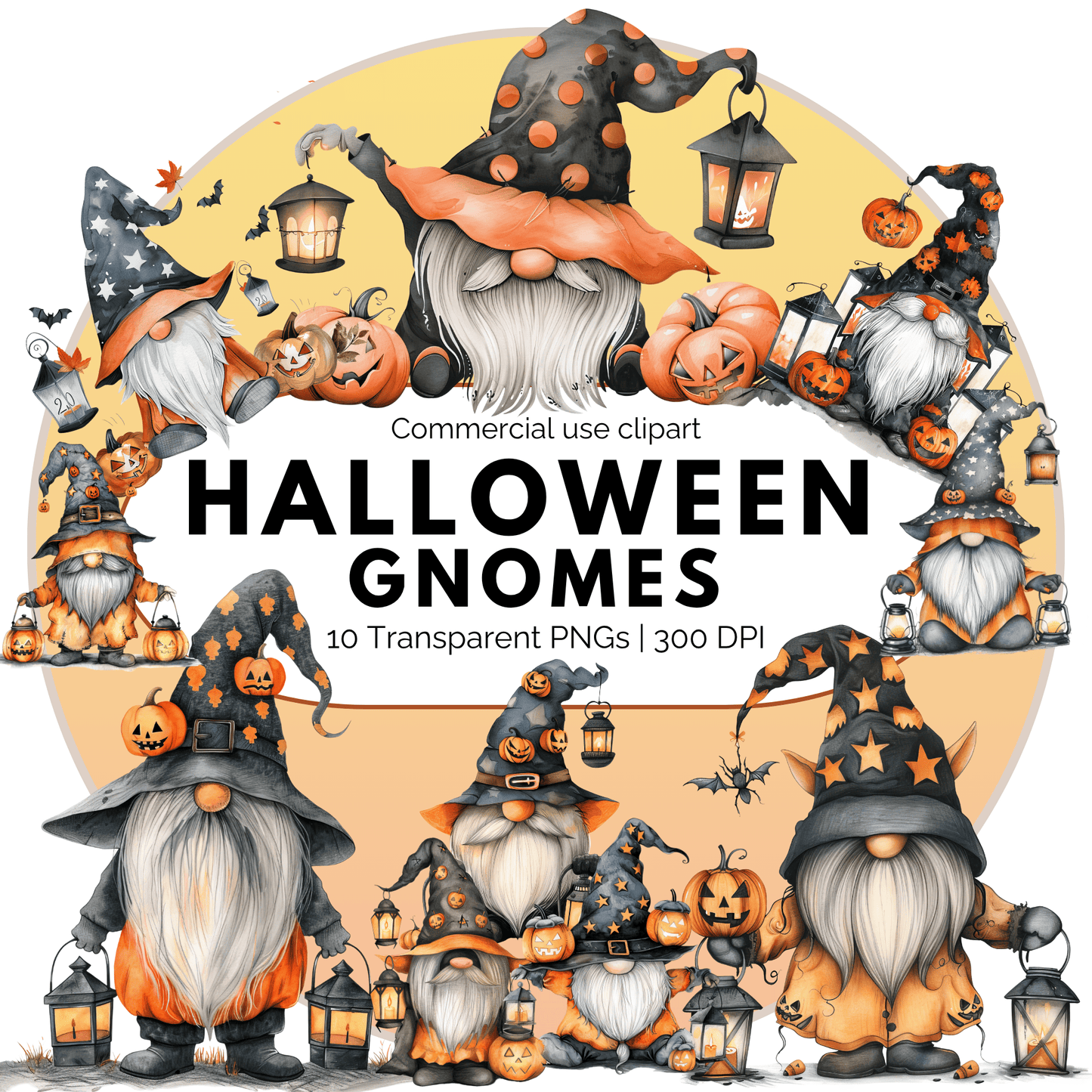 Halloween Gnome Clipart