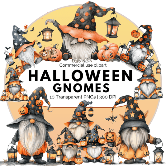 Halloween Gnome Clipart
