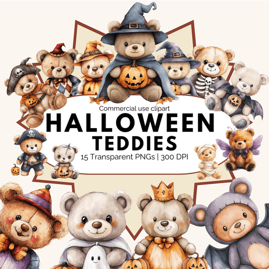 Halloween Teddy Bear Clipart