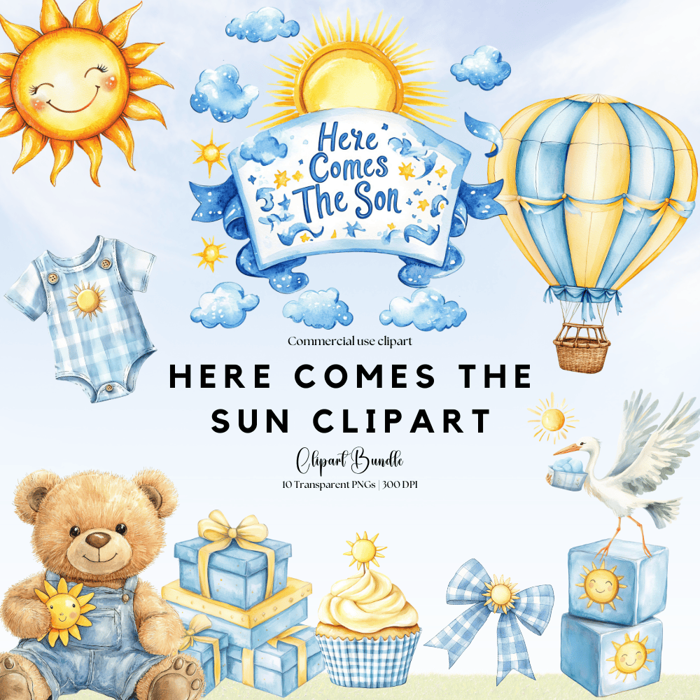 Here comes the Son Clipart