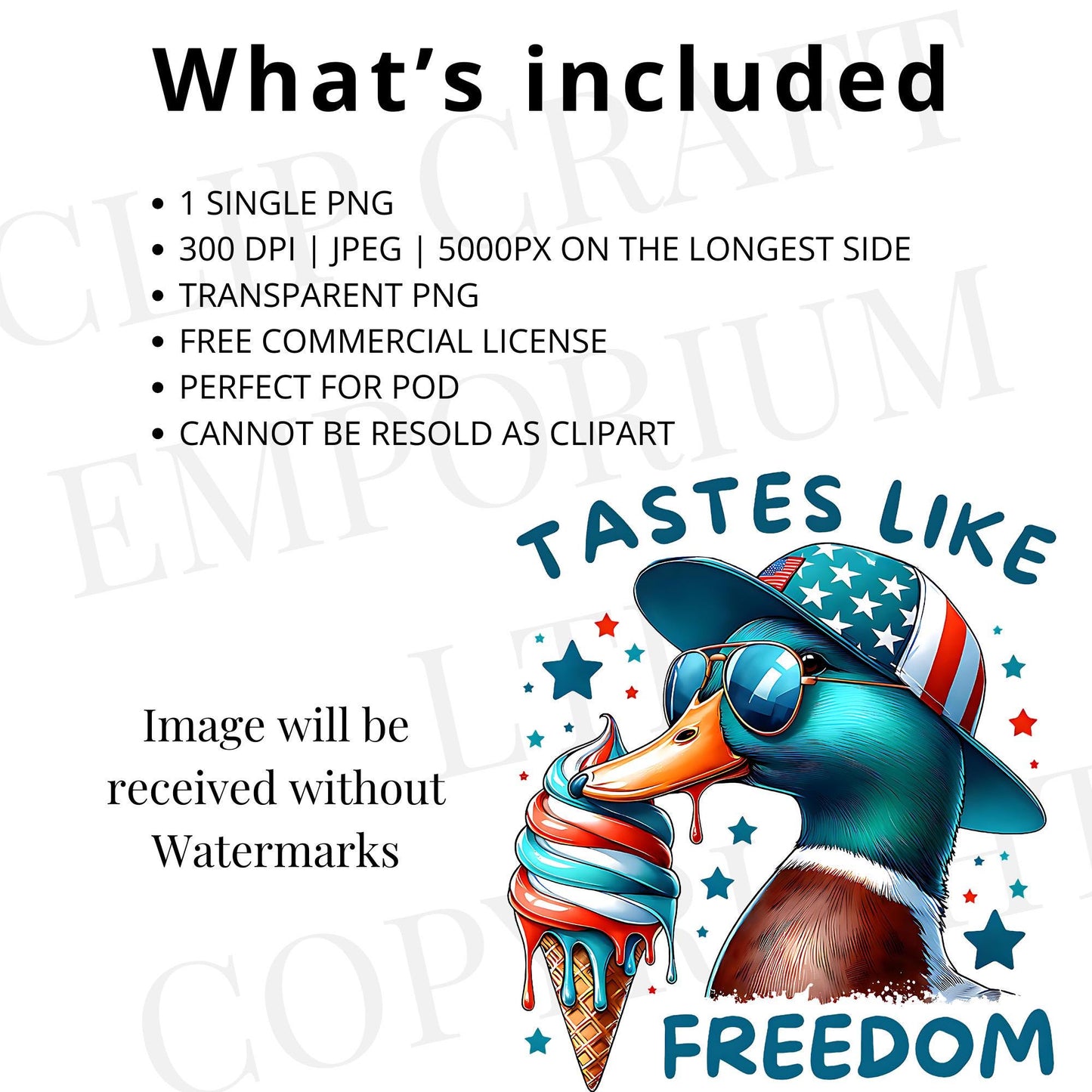 a duck wearing a hat and eating an ice cream cone