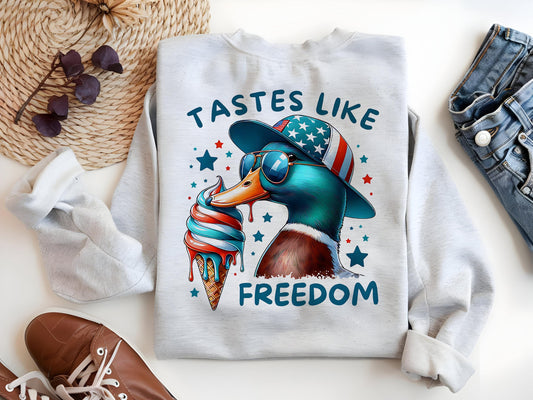 a t - shirt with a duck wearing a hat and glasses