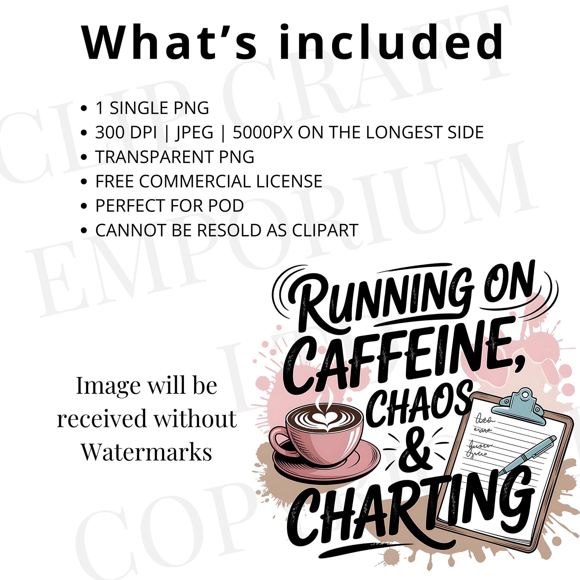 The image will be received without any Watermarks