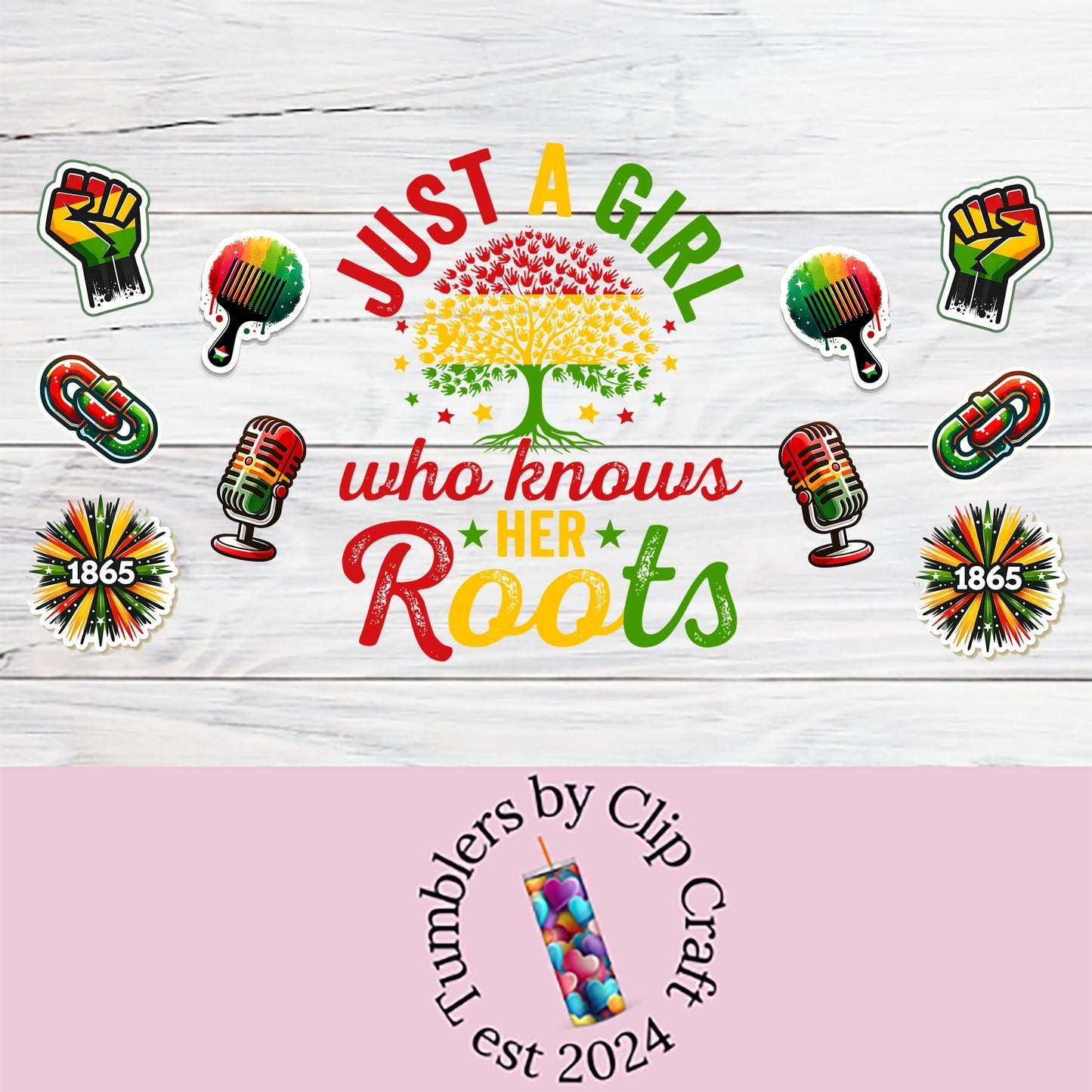 a white wooden wall with colorful stickers on it