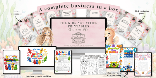 Kids Activity Printables Business Kit