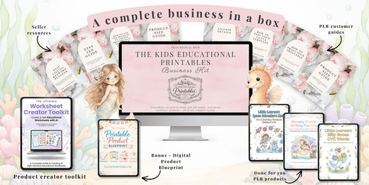Kids Educational Printables Business Kit