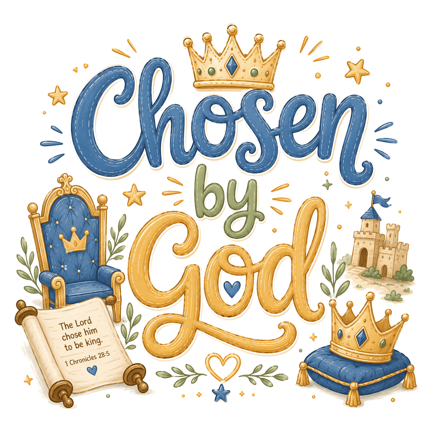 Kings of Judah Clipart Set – Bible Kings PNG Bundle for Christian Printables (Commercial Use)