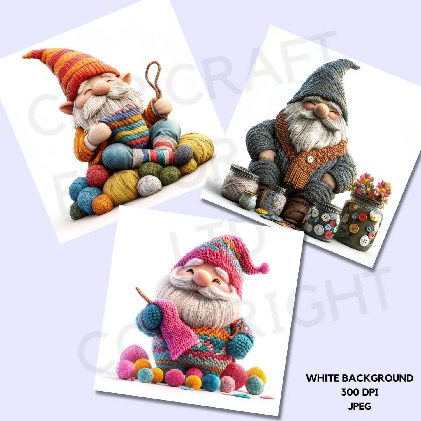Knitting Gnome JPEGs