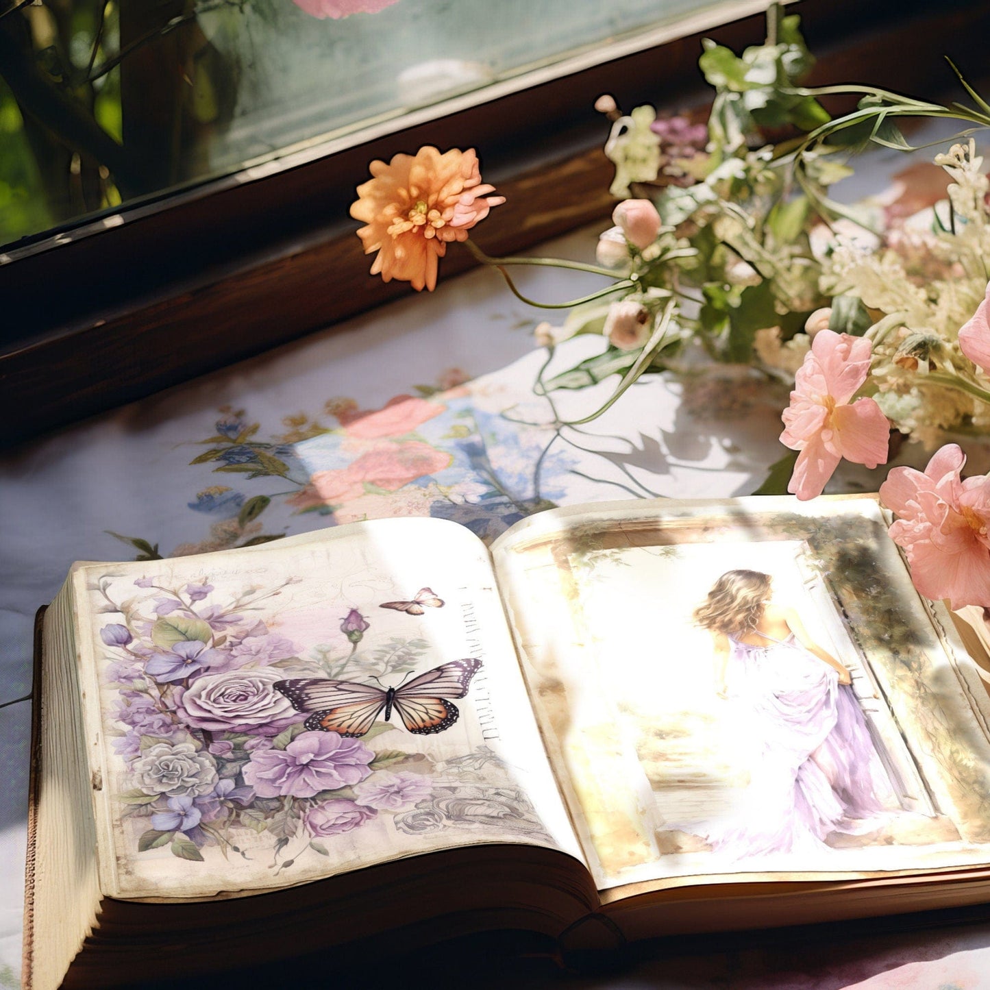 Lavender Haze Junk Journal Pages