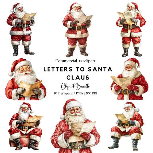Letters to Santa Claus Clipart