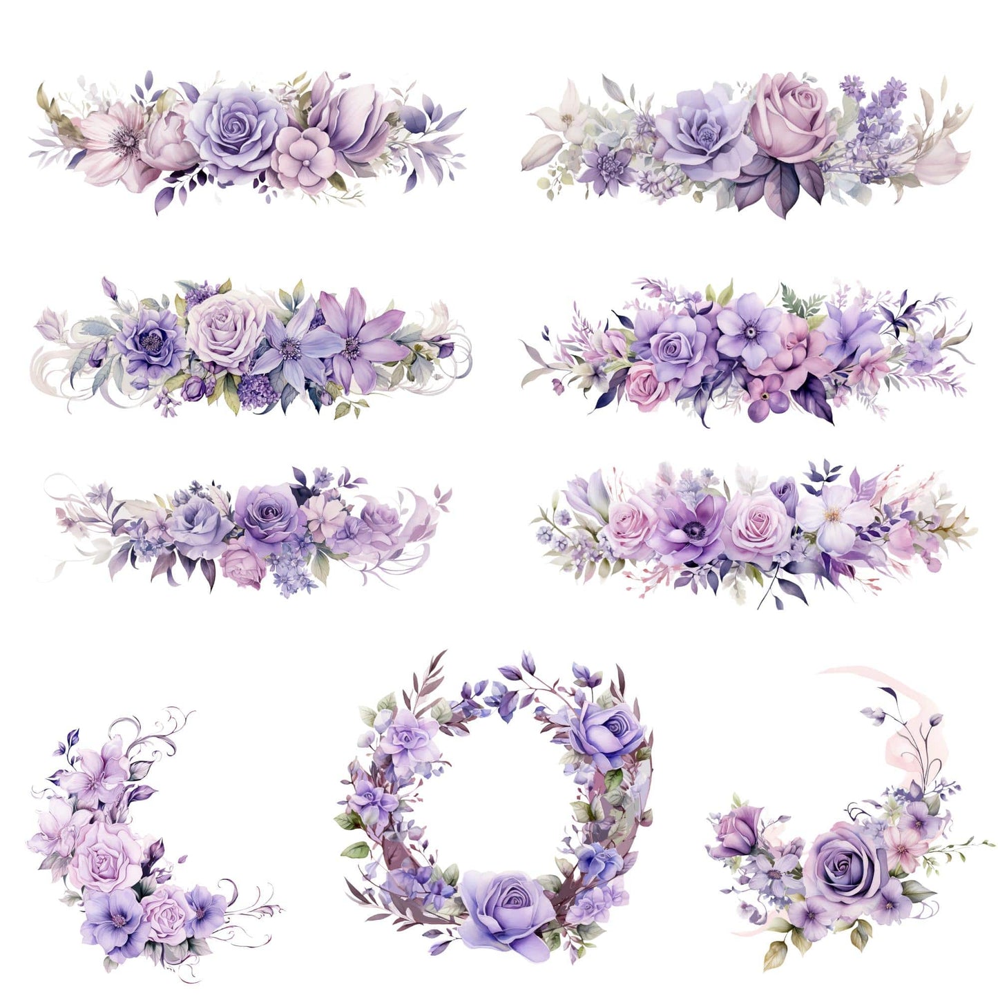 a bunch of flowers that are on top of each other